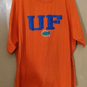 Orange UF T-Shirt with Blue Logo